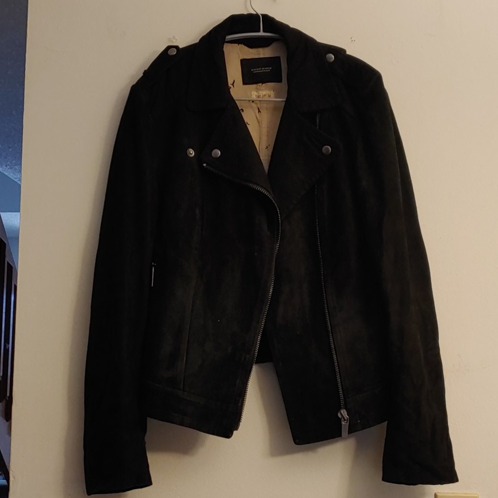 Maison Scotch goat suede